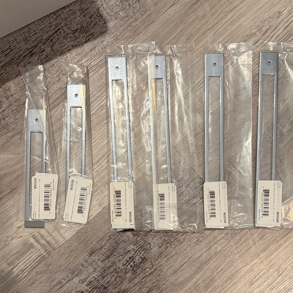 Modern Silver Metal Wall Brackets 6 total